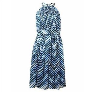 NWT Calvin Klein Blue Multi strapless dress, size 18w